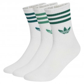 чорапи,мъжки,чорапи,дамски,чорапи,adidas,originals,3,stripes,crew,socks,3,pairs,white,(white,rich,green,collegiate,green,blanch,green)
