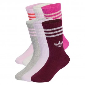 чорапи,мъжки,чорапи,дамски,чорапи,adidas,originals,3,stripes,crew,socks,6,pairs,multicolor,(cloud,white,ice,lavender,orchid,fusion)