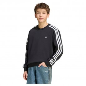Блуза Adidas Originals 3 Stripes Loose Crew sweatshirt - Black (Black) блуза,детски,блузи,adidas,originals,3,stripes,loose,crew,sweatshirt,black,(black)