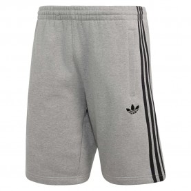 Къси панталони Adidas Originals 3 Stripes shorts - Grey (Medium Grey Heather / Black) къси,панталони,мъжки,панталони,дамски,панталони,adidas,originals,3,stripes,shorts,grey,(medium,grey,heather,black)
