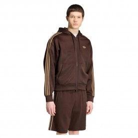Блуза Adidas Originals Adicolor Spacer Oversized full zip sweatshirt - Brown (Aurora Coffee) блуза,мъжки,пуловери,adidas,originals,adicolor,spacer,oversized,full,zip,sweatshirt,brown,(aurora,coffee)