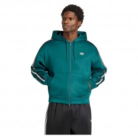 Блуза Adidas Originals Adicolor Spacer Oversized full zip sweatshirt - Blue (Rich Green) блуза,мъжки,пуловери,adidas,originals,adicolor,spacer,oversized,full,zip,sweatshirt,blue,(rich,green)