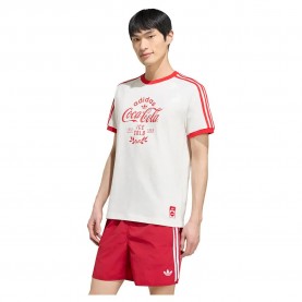 Тениска Adidas Originals Coca Cola Classic Sport Cali short sleeve T-shirt - White (White) тениска,мъжки,тениски,дамски,тениски,adidas,originals,coca,cola,classic,sport,cali,short,sleeve,t,shirt,white,(white)