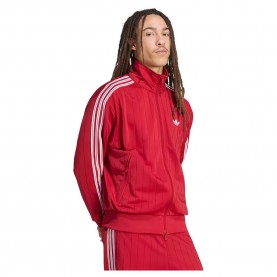 Блуза Adidas Originals Firebird Drop Needle full zip sweatshirt - Red (Team Victory Red) блуза,мъжки,пуловери,adidas,originals,firebird,drop,needle,full,zip,sweatshirt,red,(team,victory,red)