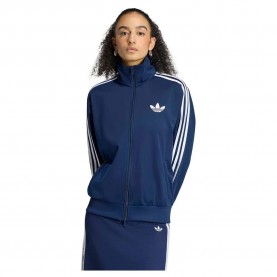 Блуза Adidas Originals Firebird Track Loose full zip sweatshirt - Blue (Night Indigo / White) блуза,дамски,блузи,adidas,originals,firebird,track,loose,full,zip,sweatshirt,blue,(night,indigo,white)