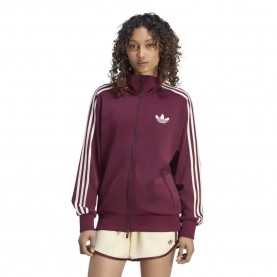 Блуза Adidas Originals Firebird Track Loose full zip sweatshirt - Purple (Maroon / Cream White) блуза,дамски,блузи,adidas,originals,firebird,track,loose,full,zip,sweatshirt,purple,(maroon,cream,white)