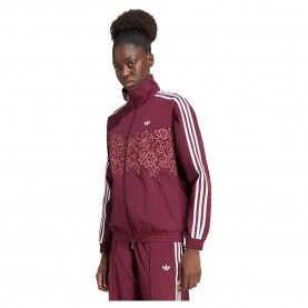 Блуза Adidas Originals Floral GFX Firebird Loose Track full zip sweatshirt - Red / Pink (Maroon) блуза,дамски,блузи,adidas,originals,floral,gfx,firebird,loose,track,full,zip,sweatshirt,red,pink,(maroon)