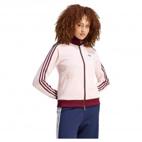Блуза Adidas Originals Franz Beckenbauer Classic full zip sweatshirt - Pink (Distilled Pink / Maroon) блуза,дамски,блузи,adidas,originals,franz,beckenbauer,classic,full,zip,sweatshirt,pink,(distilled,pink,maroon)