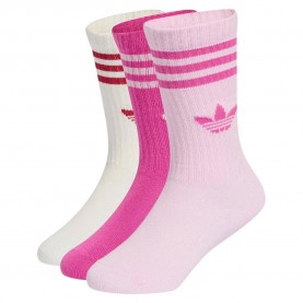 Детски чорапи Adidas Originals Kids crew socks 3 pairs - Multicolor (Orchid Fusion / Semi Lucid Fuchsia / Cloud White) детски,чорапи,мъжки,чорапи,дамски,чорапи,adidas,originals,kids,crew,socks,3,pairs,multicolor,(orchid,fusion,semi,lucid,fuchsia,cloud,white)