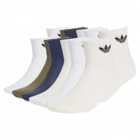 Чорапи Adidas Originals Mid Ankle socks 6 pairs - Multicolor (Olive Strata / Off White / Aurora Coffee) чорапи,мъжки,чорапи,дамски,чорапи,adidas,originals,mid,ankle,socks,6,pairs,multicolor,(olive,strata,off,white,aurora,coffee)