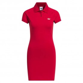 Рокля Adidas Originals Polo short sleeve short dress - Red (Team Victory Red) рокля,дамски,поли,и,рокли,adidas,originals,polo,short,sleeve,short,dress,red,(team,victory,red)