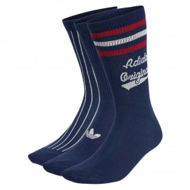 Чорапи Adidas Originals Retro Sport crew socks 2 pairs - Blue (Night Indigo / Team Victory Red / Cloud White) чорапи,мъжки,чорапи,дамски,чорапи,adidas,originals,retro,sport,crew,socks,2,pairs,blue,(night,indigo,team,victory,red,cloud,white)