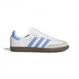 Юношески маратонки Adidas Originals Samba OG Junior Trainers - White (Ftwr White / Blue Fusion / Gum 5) юношески,маратонки,мъжки,маратонки,дамски,маратонки,adidas,originals,samba,og,junior,trainers,white,(ftwr,white,blue,fusion,gum,5)