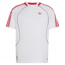Тениска Adidas Originals Teamgeist short sleeve T-shirt - White (White / Pure Ruby) тениска,мъжки,тениски,дамски,тениски,adidas,originals,teamgeist,short,sleeve,t,shirt,white,(white,pure,ruby)