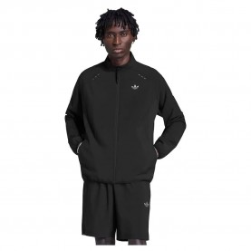 Блуза Adidas Originals Tech Trefoil Essentials full zip sweatshirt - Black (Black) блуза,мъжки,пуловери,adidas,originals,tech,trefoil,essentials,full,zip,sweatshirt,black,(black)