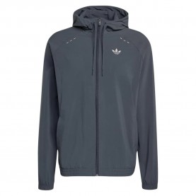Блуза Adidas Originals Tech Trefoil Essentials Track full zip sweatshirt - Grey (Night Grey) блуза,мъжки,пуловери,adidas,originals,tech,trefoil,essentials,track,full,zip,sweatshirt,grey,(night,grey)