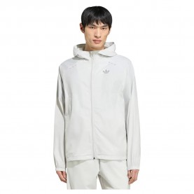 Блуза Adidas Originals Tech Trefoil Essentials Track full zip sweatshirt - White (Orbit Grey) блуза,мъжки,пуловери,adidas,originals,tech,trefoil,essentials,track,full,zip,sweatshirt,white,(orbit,grey)