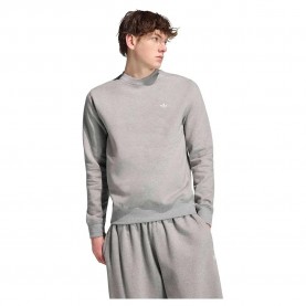 Блуза Adidas Originals Trefoil Essentials Crew sweatshirt - Grey (Medium Grey Heather) блуза,мъжки,пуловери,adidas,originals,trefoil,essentials,crew,sweatshirt,grey,(medium,grey,heather)