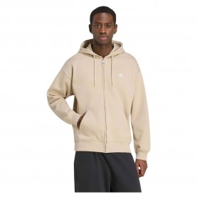 Блуза Adidas Originals Trefoil Essentials Loose full zip sweatshirt - Beige (Khaki Three) блуза,мъжки,пуловери,adidas,originals,trefoil,essentials,loose,full,zip,sweatshirt,beige,(khaki,three)