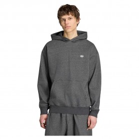 Суичър Adidas Originals Trefoil Essentials Melange Loose hoodie - Grey (Dark Grey Heather) суичър,мъжки,пуловери,adidas,originals,trefoil,essentials,melange,loose,hoodie,grey,(dark,grey,heather)