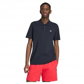 Adidas Originals Trefoil Essentials short sleeve polo - Black (Black) дамски,блузи,с,яка,мъжки,блузи,с,яка,adidas,originals,trefoil,essentials,short,sleeve,polo,black,(black)