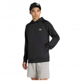 Суичър Adidas Originals Trefoil Essentials Spacer hoodie - Black (Black) суичър,мъжки,пуловери,adidas,originals,trefoil,essentials,spacer,hoodie,black,(black)