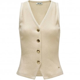 дънки,мъжки,пуловери,дамски,пуловери,salsa,jeans,21012081,knitted,vest,beige,(white)