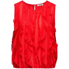 Тениска Salsa jeans 21012084 sleeveless T-shirt - Red (Red) тениска,мъжки,тениски,дамски,тениски,salsa,jeans,21012084,sleeveless,t,shirt,red,(red)