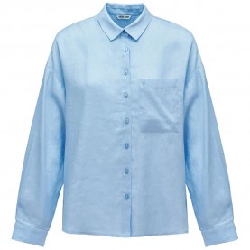 Риза с дълъг ръкав Salsa jeans 21012085 Linen long sleeve shirt - Blue (Blue) риза,с,дълъг,ръкав,дамски,ризи,мъжки,ризи,salsa,jeans,21012085,linen,long,sleeve,shirt,blue,(blue)