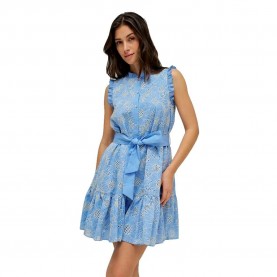 Дънки Salsa jeans 21012131 sleeveless short dress - Blue (Blue) дънки,дамски,поли,и,рокли,salsa,jeans,21012131,sleeveless,short,dress,blue,(blue)