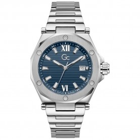 Часовник Gc Legacy Sleek 42mm 10ATM Quartz/Analogical watch - Silver (Silver / Blue / Sapphire) часовник,часовници,gc,legacy,sleek,42mm,10atm,quartz,analogical,watch,silver,(silver,blue,sapphire)