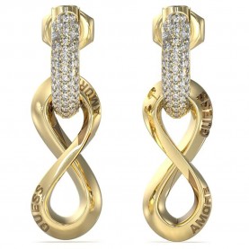 Guess Amore Infinity earrings - Golden (Gold) бижутерия,guess,amore,infinity,earrings,golden,(gold)