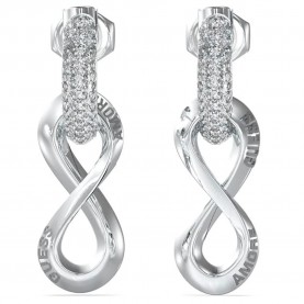Guess Amore Infinity earrings - Silver (Silver) бижутерия,guess,amore,infinity,earrings,silver,(silver)