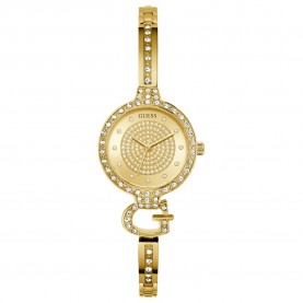 часовник,часовници,guess,giselle,28mm,3atm,quartz,analogical,woman,watch,golden,(gold,champagne,mineral)
