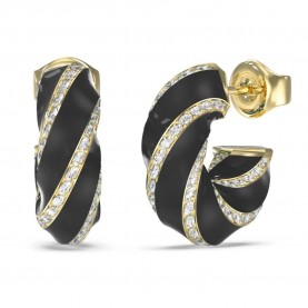 бижутерия,guess,le,mirage,earrings,golden,(gold,black)