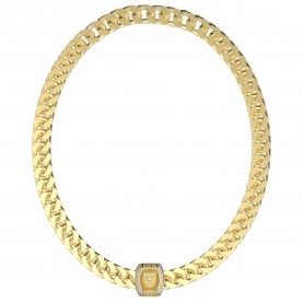 Guess Lion King 21 Crystal necklace - Golden (Gold / White) бижутерия,guess,lion,king,21,crystal,necklace,golden,(gold,white)