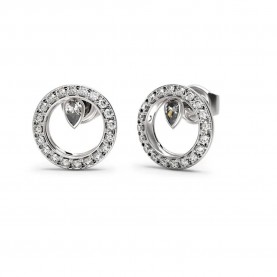 Guess Tiny Dancer JUBE04655 earrings - Silver (Silver) бижутерия,guess,tiny,dancer,jube04655,earrings,silver,(silver)