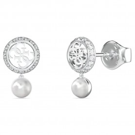 Guess Tiny Pearly JUBE05517 earrings - Silver (Silver) бижутерия,guess,tiny,pearly,jube05517,earrings,silver,(silver)
