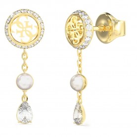Guess Tiny Pearly JUBE05521 earrings - Golden (Gold) бижутерия,guess,tiny,pearly,jube05521,earrings,golden,(gold)