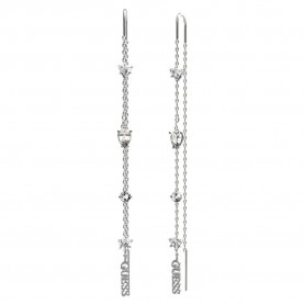 Guess Wonderlights JUBE04412 earrings - Silver (Silver) бижутерия,guess,wonderlights,jube04412,earrings,silver,(silver)