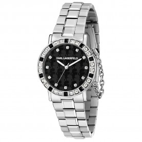 часовник,часовници,karl,lagerfeld,crystals,33mm,5atm,quartz,analogical,woman,watch,silver,(silver,black,)
