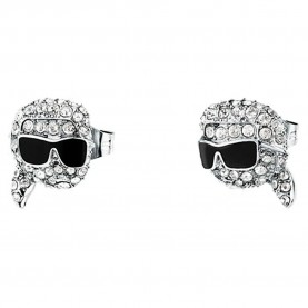 бижутерия,karl,lagerfeld,klayd20,earrings,grey,(silver,white)