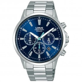Часовник Lorus watches RT311LX9 43mm 10ATM Quartz/Analogical watch - Silver (Silver / Blue / Mineral) часовник,часовници,lorus,watches,rt311lx9,43mm,10atm,quartz,analogical,watch,silver,(silver,blue,mineral)