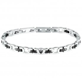 бижутерия,maserati,iconic,bracelet,silver,(silver,black)