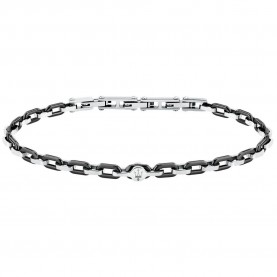 Maserati JM226ATZ77 bracelet - Silver (Silver / Black) бижутерия,maserati,jm226atz77,bracelet,silver,(silver,black)