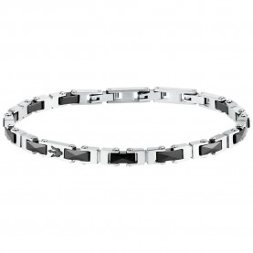 Maserati JM226ATZ81 bracelet - Silver (Silver / Black) бижутерия,maserati,jm226atz81,bracelet,silver,(silver,black)