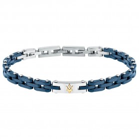 Maserati JM425ATZ65 bracelet - Blue (Silver / Gold / Blue) бижутерия,maserati,jm425atz65,bracelet,blue,(silver,gold,blue)