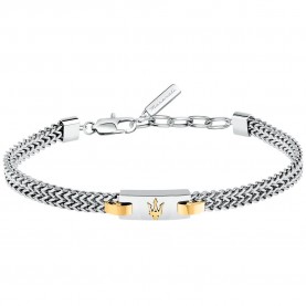 Maserati JM425AVD103 bracelet - Silver (Silver / Gold) бижутерия,maserati,jm425avd103,bracelet,silver,(silver,gold)