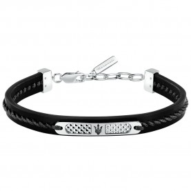 Maserati JM525AVE29 bracelet - Silver (Silver / Black) бижутерия,maserati,jm525ave29,bracelet,silver,(silver,black)