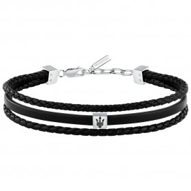 Maserati JM525AVE32 bracelet - Black (Silver / Black) бижутерия,maserati,jm525ave32,bracelet,black,(silver,black)